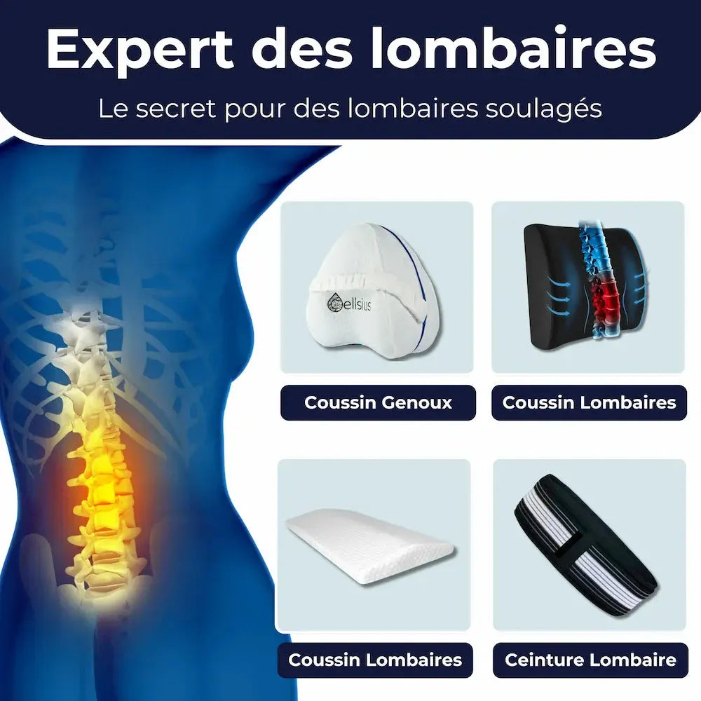Kit Expert des lombaires - Le secret pour des lombaires soulagés - Cellsius.com