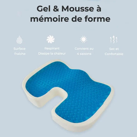 Coussin Orthopédique d'Assise Cellsius - Soulage les douleurs du coccyx et lombaires - Cellsius.com